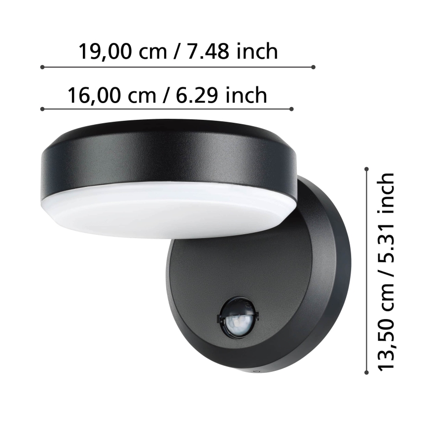 Eglo - LED spoljašnje zidno svetlo sa senzorom LED/10,8/230V IP44