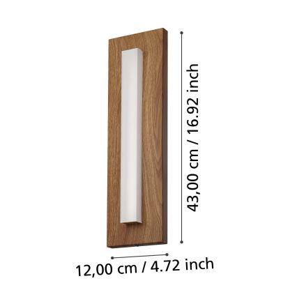 Eglo - LED spoljna zidna svetiljka LED/7W/230V IP44