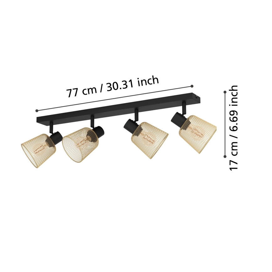 Eglo - Tačkasta svetiljka 4xE27/40W/230V