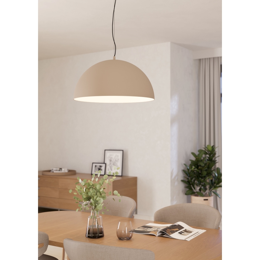 Eglo - Luster na kablu 1xE27/40W/230V bež