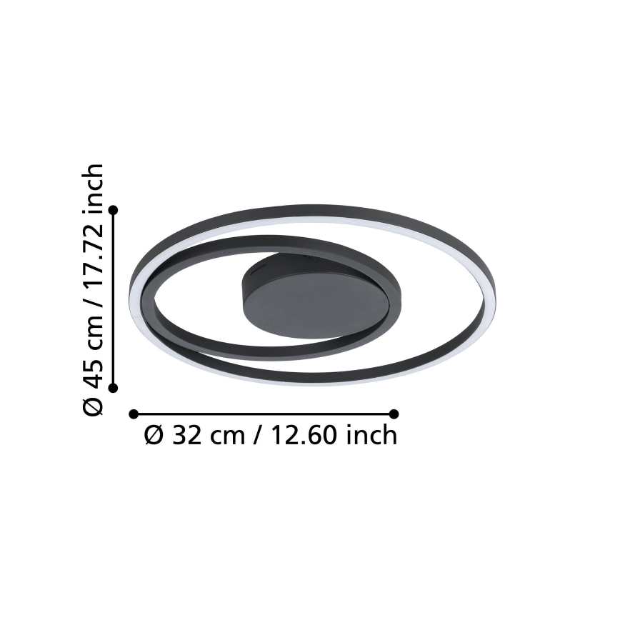 Eglo - LED RGBW prigušiva plafonska lampa LED/21,5W/230V