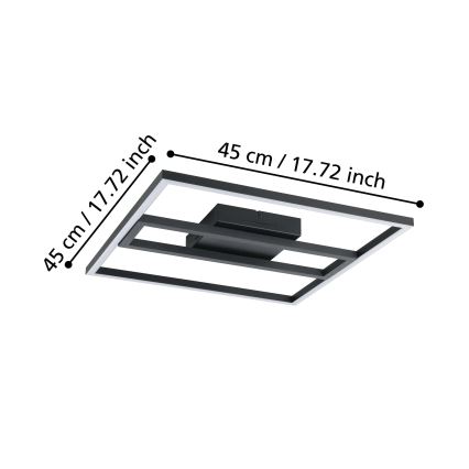 Eglo - LED RGBW prigušiva plafonska svetiljka LED/21W/230V