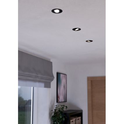 Eglo - SET 3x LED prigušiva ugradne svetiljke SALICETO LED/6W/230V