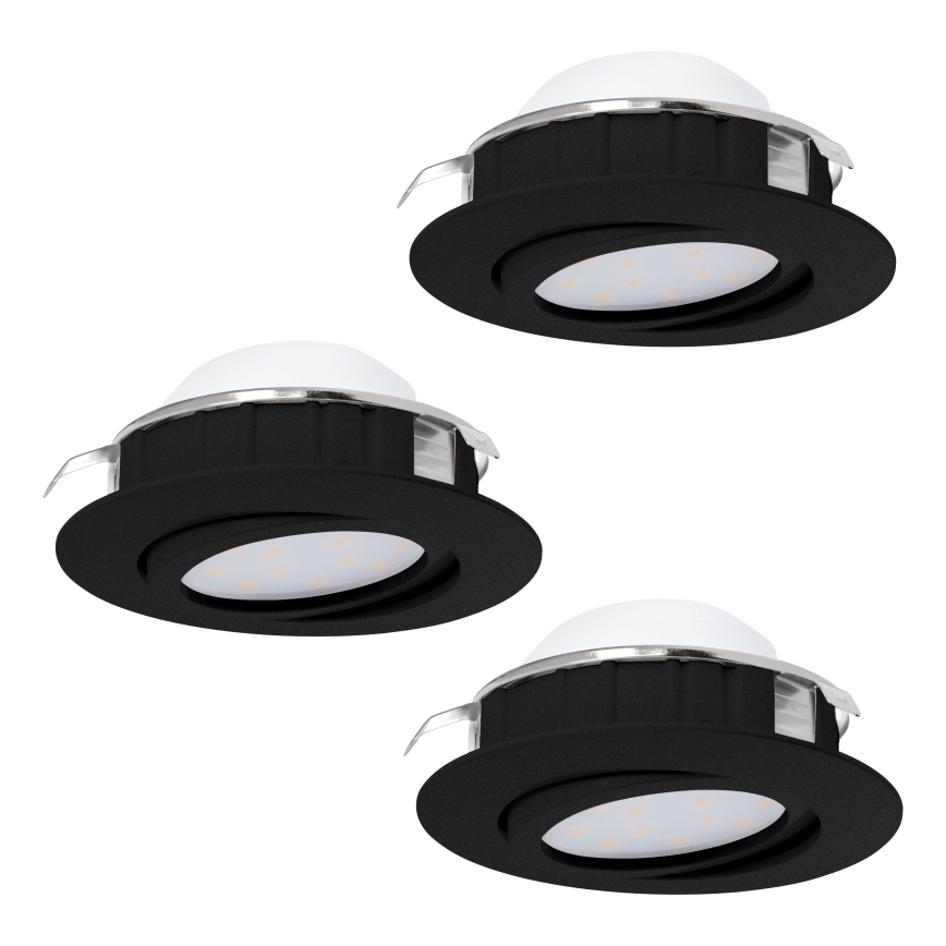 Eglo - KOMPLET 3x LED prigušiva ugradna plafonska svetiljka PINEDA LED/5,5W/230V