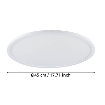 Eglo - LED stropno svetlo, prigušiva, LED/33,5W/230V, prečnik 45 cm, bela