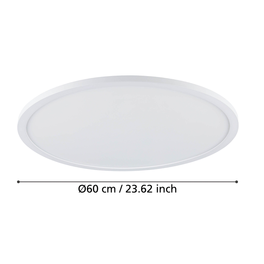 Eglo - LED prigušiva plafonska svetiljka LED/41W/230V prečnika 60 cm bela