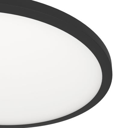Eglo - LED prigušiva stropna svetiljka LED/33,5W/230V prečnik 45 cm crna