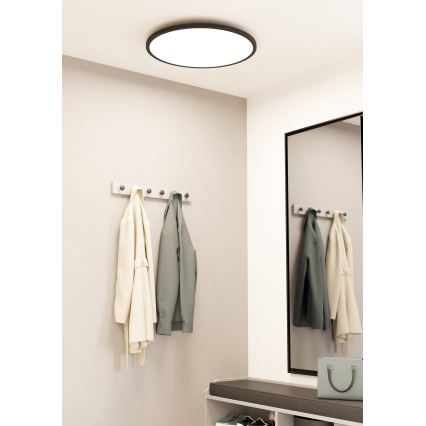 Eglo - LED prigušiva stropna svetiljka LED/41W/230V pr. 60 cm crna