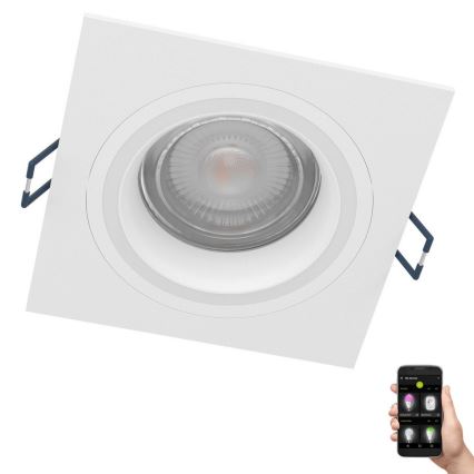 Eglo - LED RGBW prigušiva ugradna plafonska svetiljka LED/4,7W/230V bela