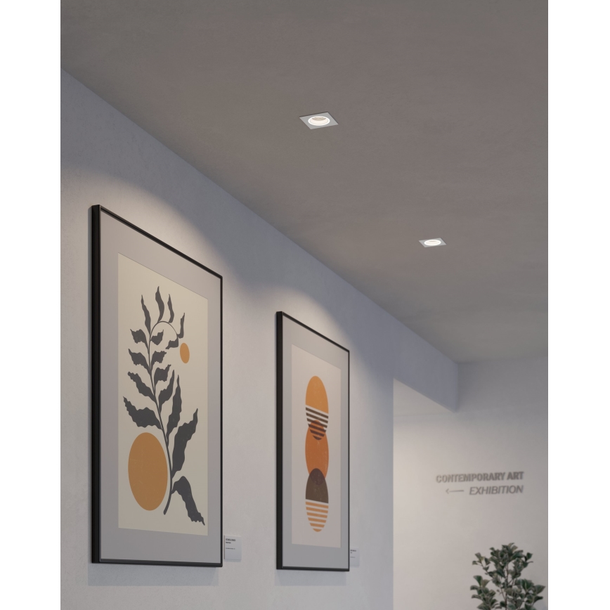 Eglo - LED RGBW prigušiva ugradna plafonska svetiljka LED/4,7W/230V bela