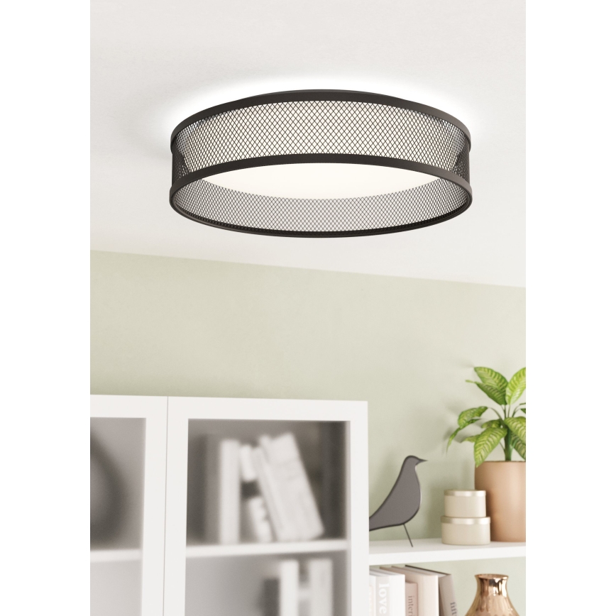 Eglo - LED plafonjera LED/20W/230V crna