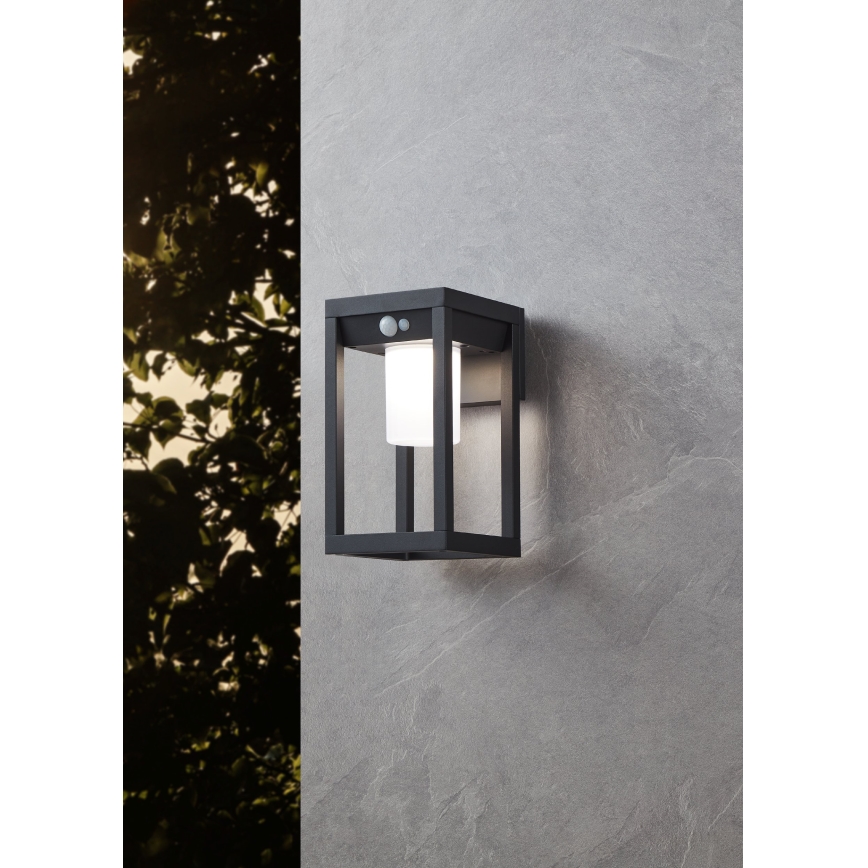 Eglo - LED solarno zidno svetlo sa senzorom LED/3,7W/3,7V 2000 mAh IP44