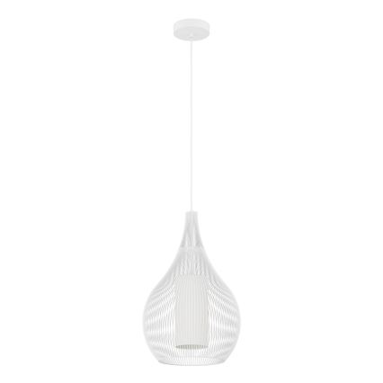 Eglo - Luster na sajli 1xE27/40W/230V bela