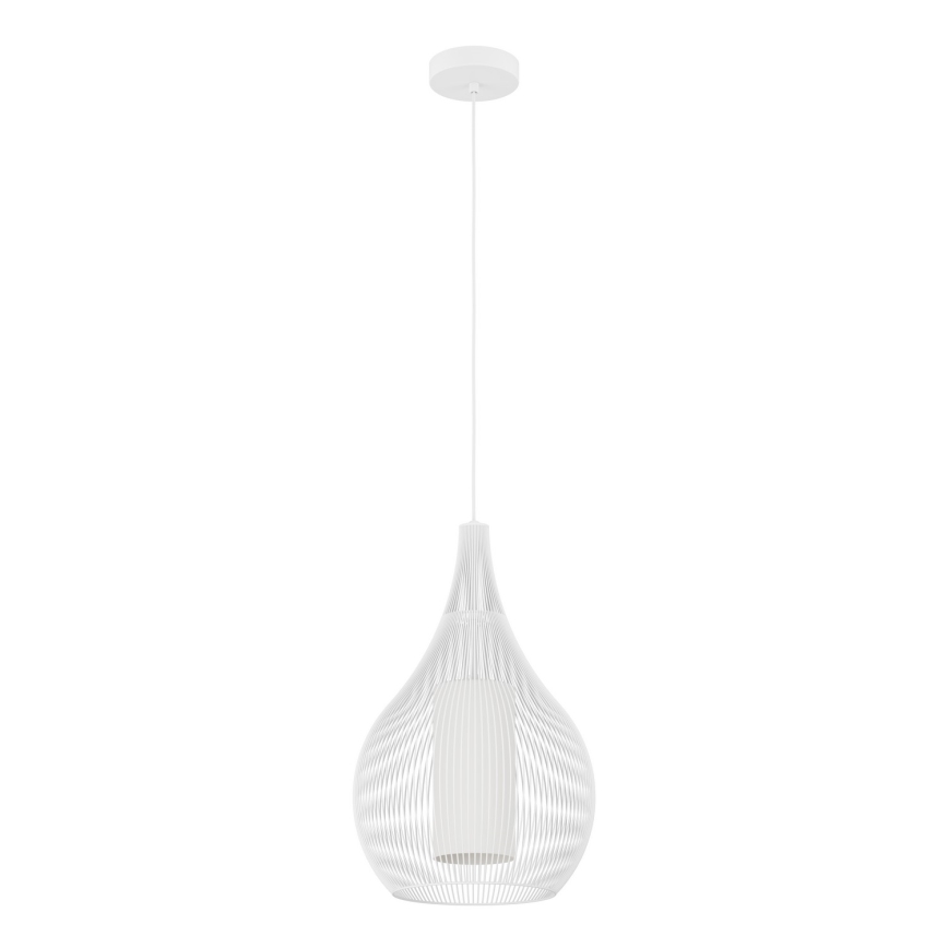 Eglo - Luster na sajli 1xE27/40W/230V bela