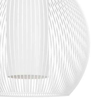 Eglo - Luster na sajli 1xE27/40W/230V bela
