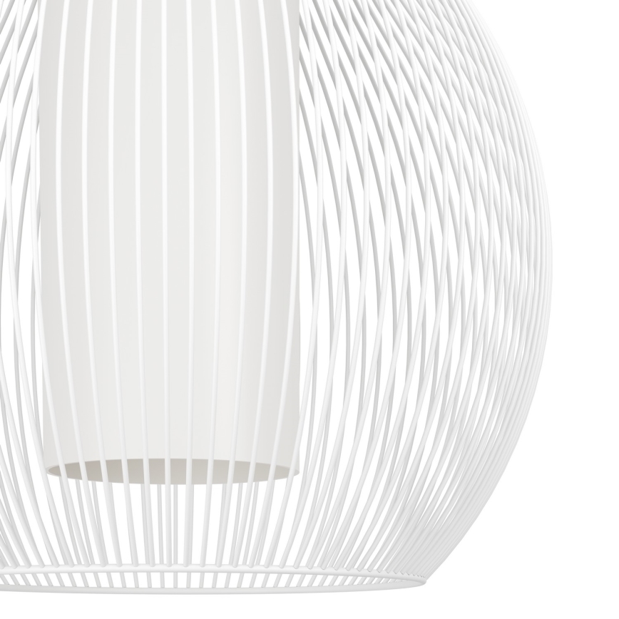 Eglo - Luster na sajli 1xE27/40W/230V bela