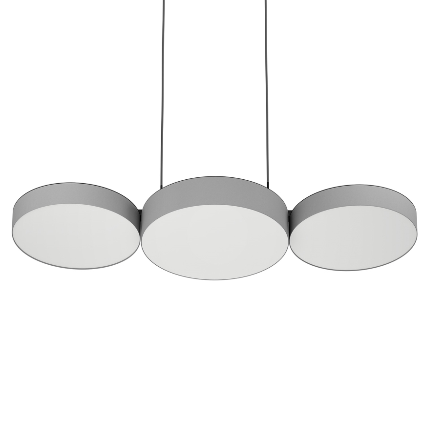 Eglo - LED RGBW prigušiva luster na sajli 3xLED/7,5W/230V 2700-6500K siva