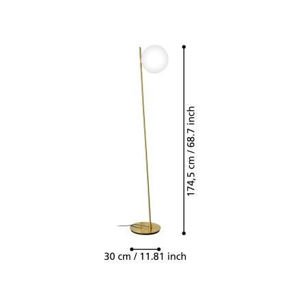 Eglo - Podna lampa 1xE27/40W/230V