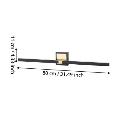 Eglo - LED zidno svetlo za kupatilo LED/17,5W/230V IP44