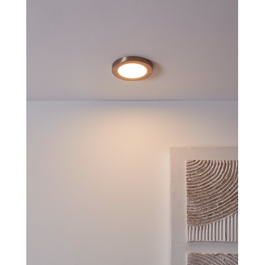 Eglo - LED ugradna svetiljka LED/5,5W/230V 3000K mat hrom prečnik 11,7 cm