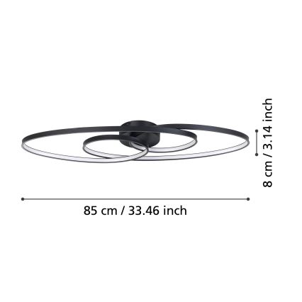 Eglo - prigušiva LED stropna svetiljka LED/38W/230V