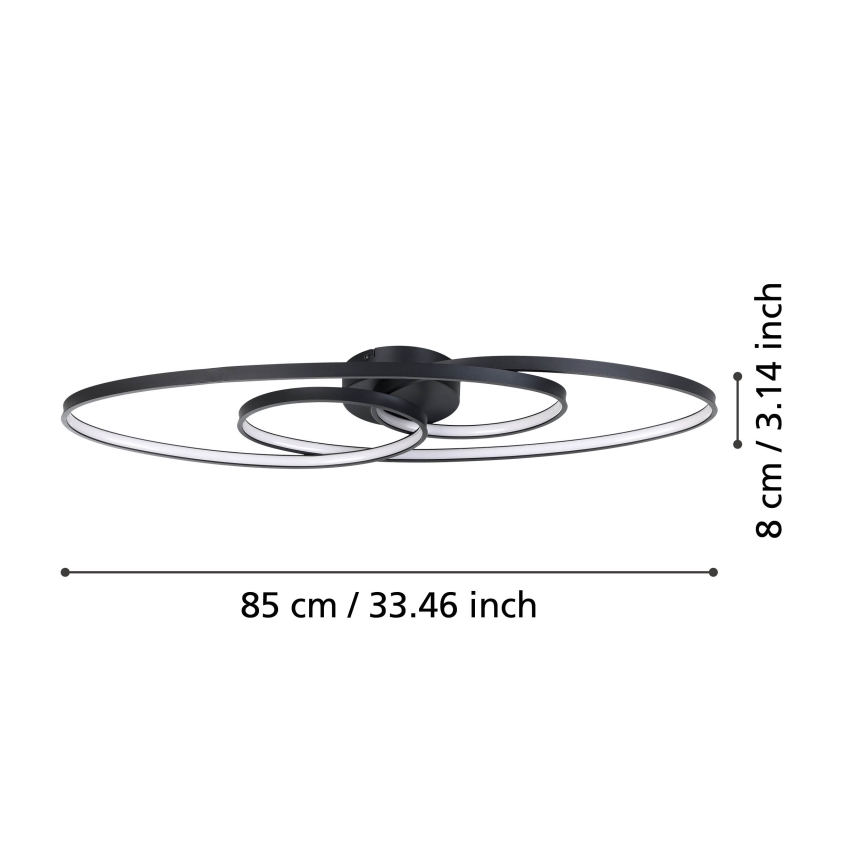 Eglo - prigušiva LED stropna svetiljka LED/38W/230V
