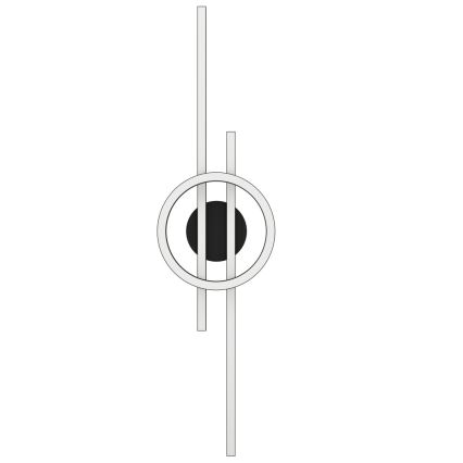 Eglo - LED RGBW prigušiva stropna svetiljka LED/23,5W/230V 2700-6500K crna + daljinski upravljač