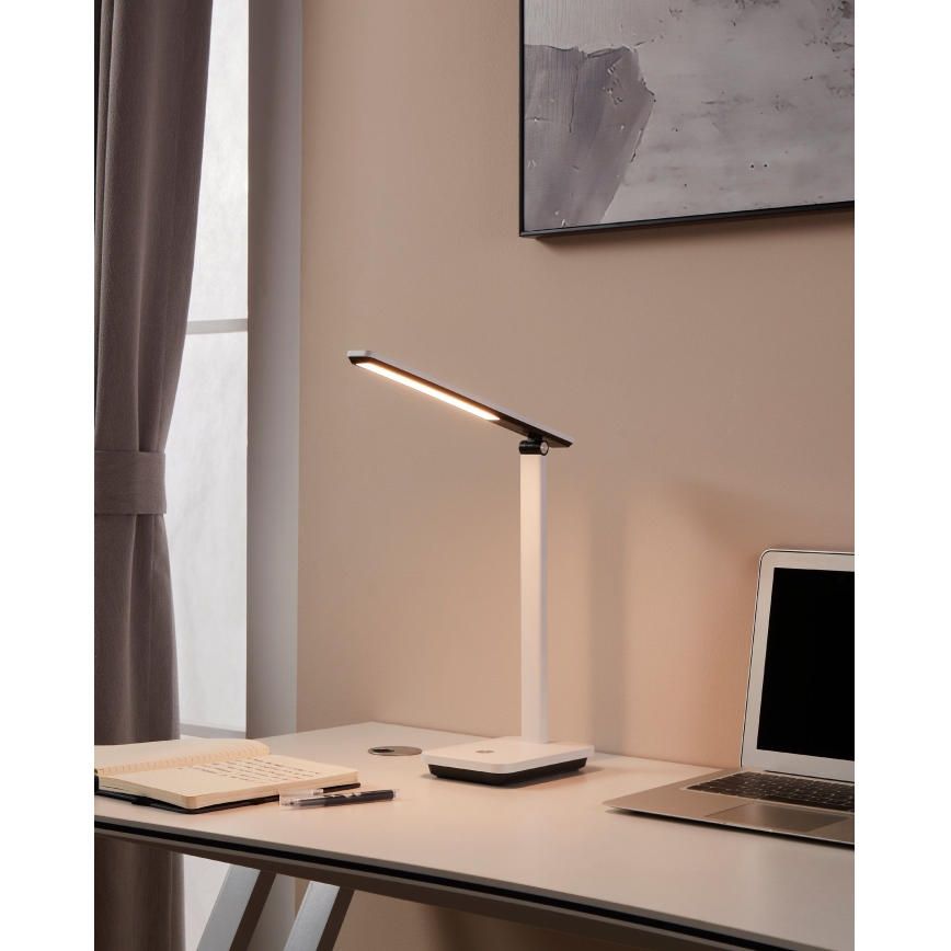 Eglo - LED prigušiva punjiva stolna lampa LED/3,6W/5V 1800mAh bela