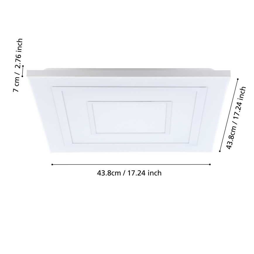 Eglo - LED RGBW prigušiva plafonska svetiljka LED/18W/230V 3000-6500K + daljinsko upravljanje