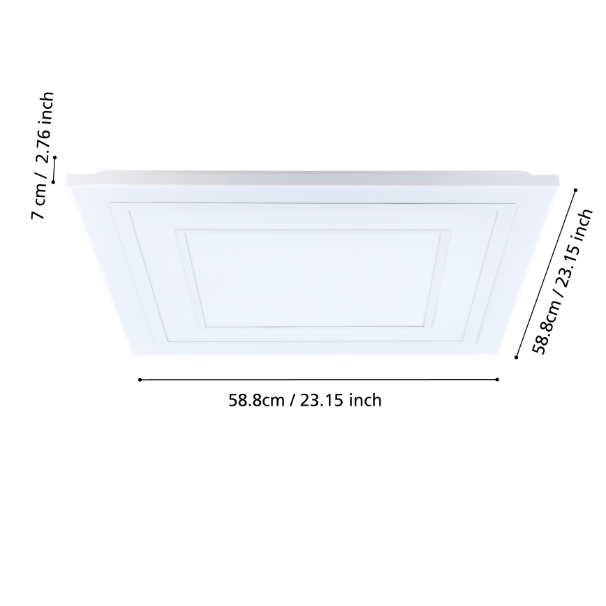 Eglo - LED RGBW prigušiva plafonska svetiljka LED/29W/230V 3000-6500K + daljinski upravljač