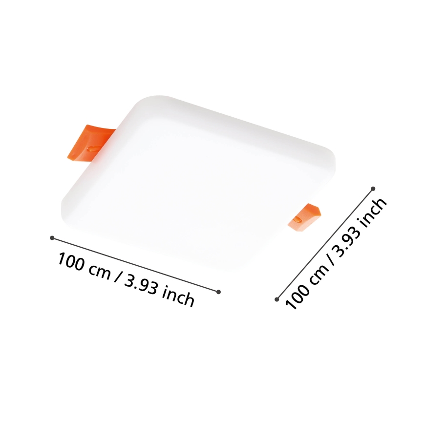 Eglo - LED ugradna kupatilska lampa LED/5,5W/230V 10x10 cm IP65