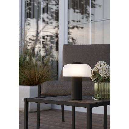 Eglo - LED prigušiva dodirna spoljna lampa LED/2,25W/5V 2400-4000K 5200 mAh IP44 crna/bela