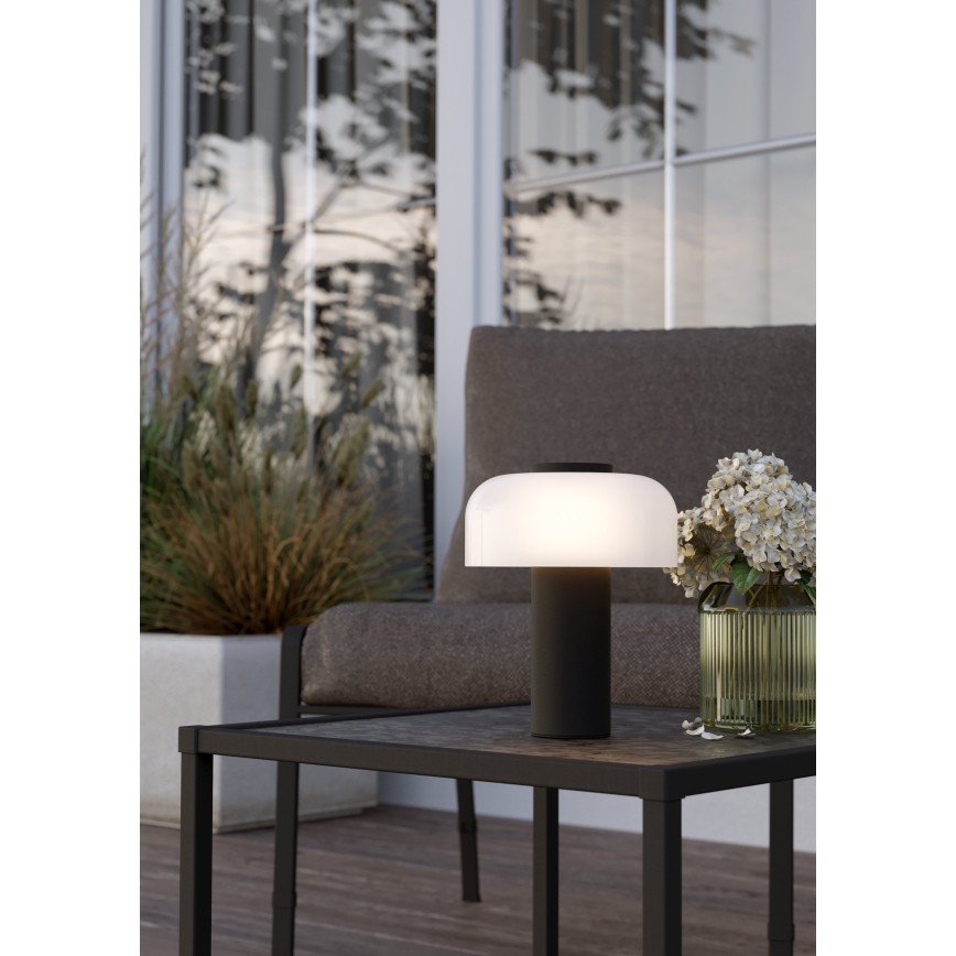 Eglo - LED prigušiva dodirna spoljna lampa LED/2,25W/5V 2400-4000K 5200 mAh IP44 crna/bela