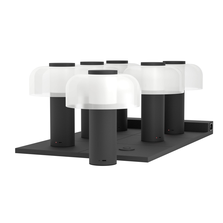 Eglo - LED prigušiva dodirna spoljna lampa LED/2,25W/5V 2400-4000K 5200 mAh IP44 crna/bela