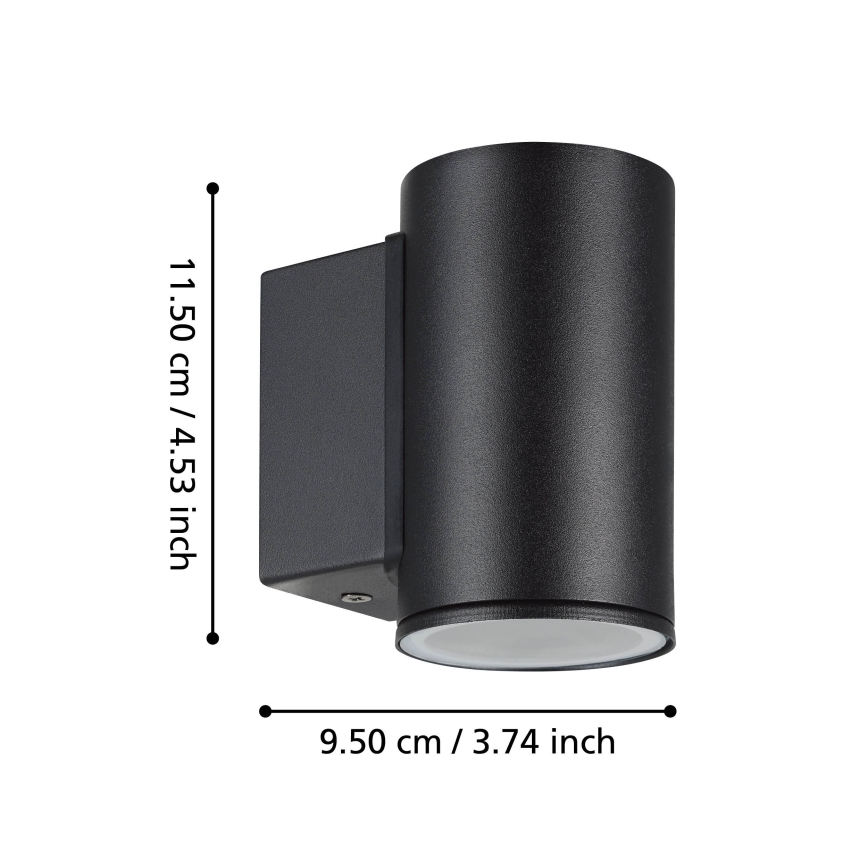 Eglo - LED spoljna zidna svetiljka 1xGU10/2,8W/230V IP44