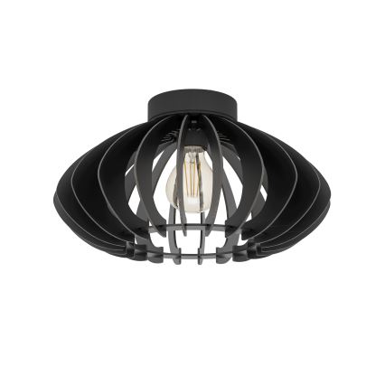 Eglo - Plafonsko svetlo 1xE27/40W/230V prečnik 38 cm crno