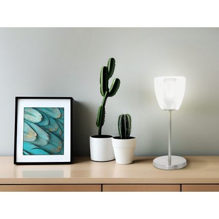 EGLO 90101 - Stona lampa OLBIA 1xG9/9W matirani hrom