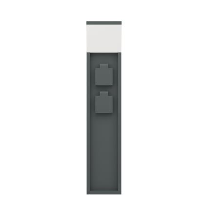 Eglo - Spoljašnja lampa sa 2 utičnice 1xE27/25W/230V IP54 antracit