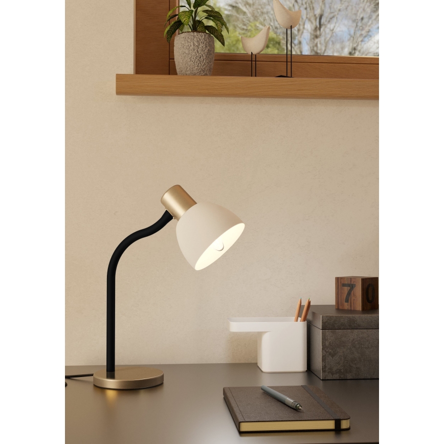 Eglo - Stona lampa 1xE14/25W/230V crna/mat hrom