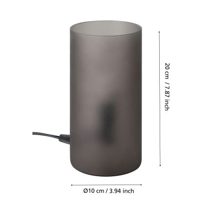Eglo - Stona lampa 1xE14/40W/230V crna