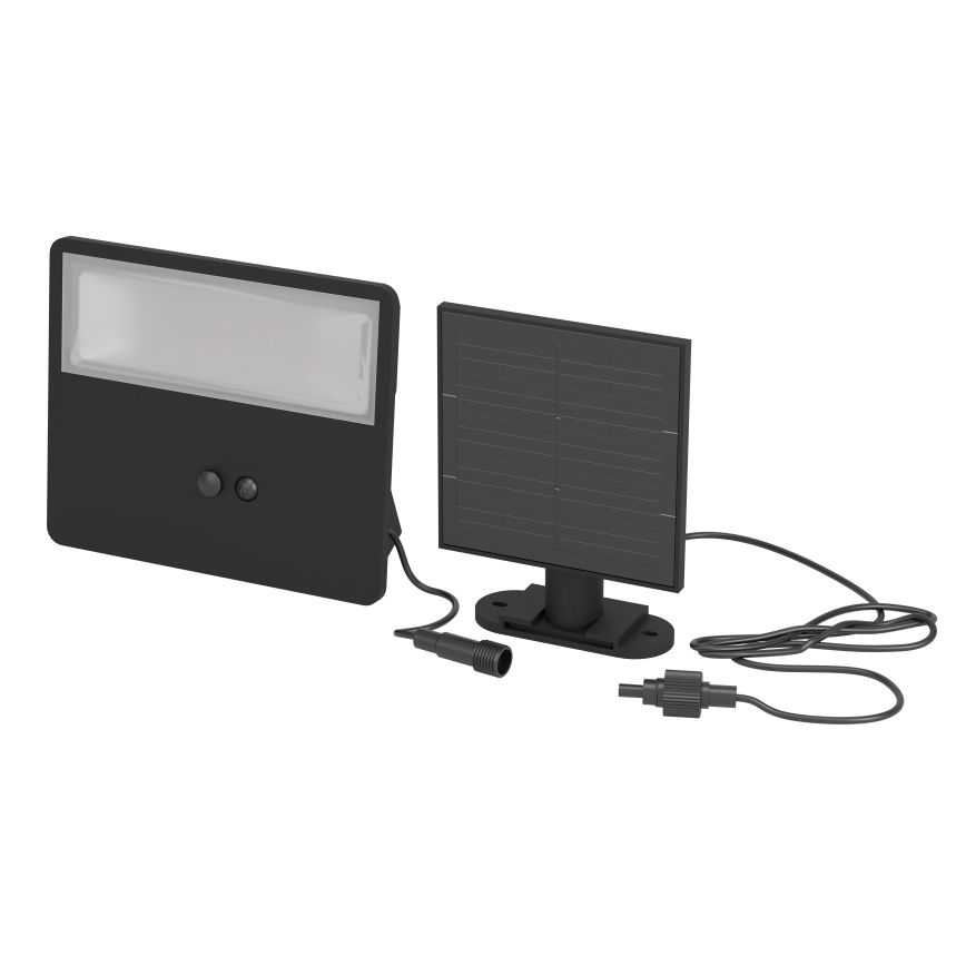 Eglo - LED solarno zidno svetlo sa senzorom LED/8,7W/3,7 3600 mAh IP44 crno