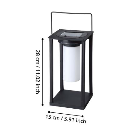 Eglo - LED solarna stona lampa LED/3,3W/3,7V IP44