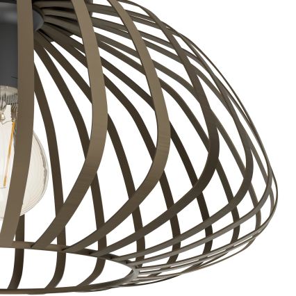 Eglo - Plafonska lampa 1xE27/40W/230V, prečnik 38,5 cm, bronzana