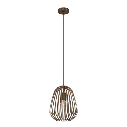 Eglo - Luster na sajli 1xE27/40W/230V bronzana