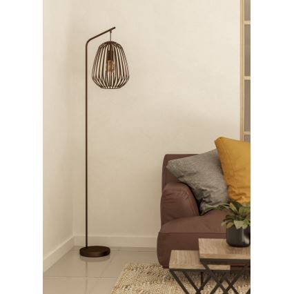 Eglo - Stojeća lampa 1xE27/40W/230V bronzana