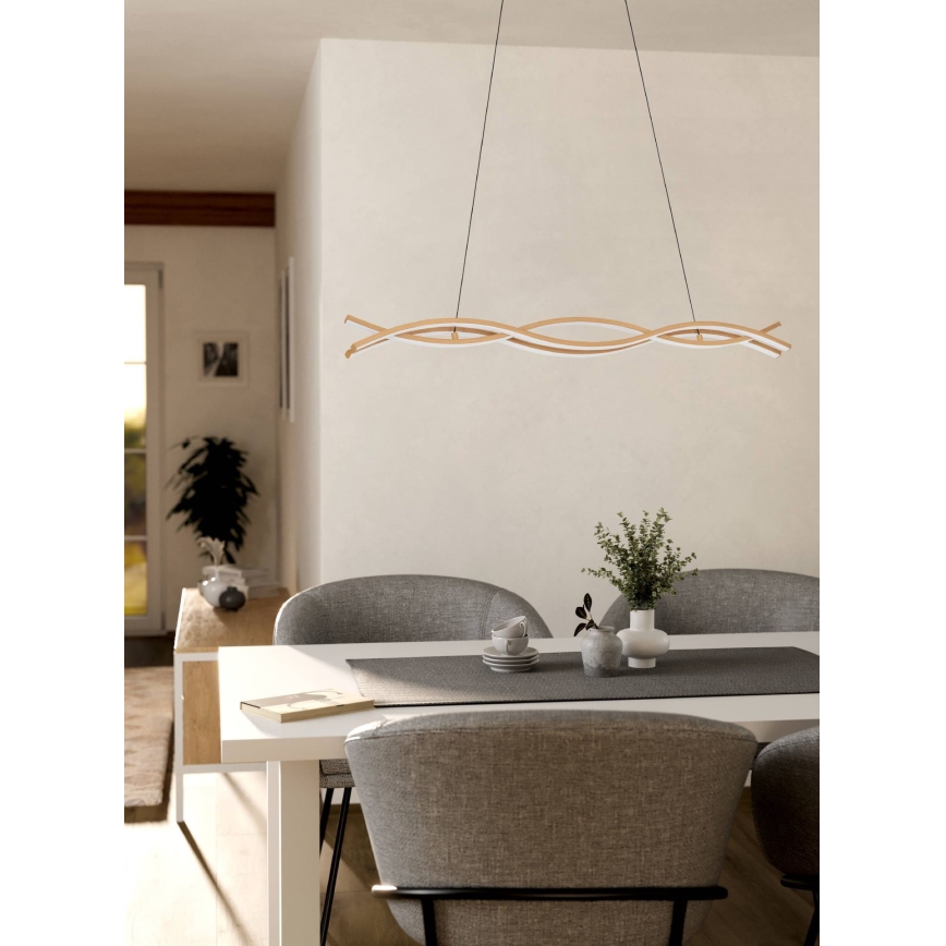 Eglo - LED luster na sajli LED/35W/230V bež