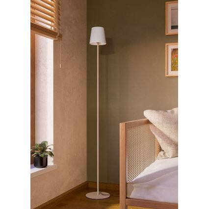 Eglo - Stojeća lampa 1xE14/7,5W/230V krem/bela