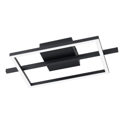 Eglo - LED RGBW prigušiva plafonska svetiljka LED/17W/230V 2700-6500K crna + daljinski upravljač
