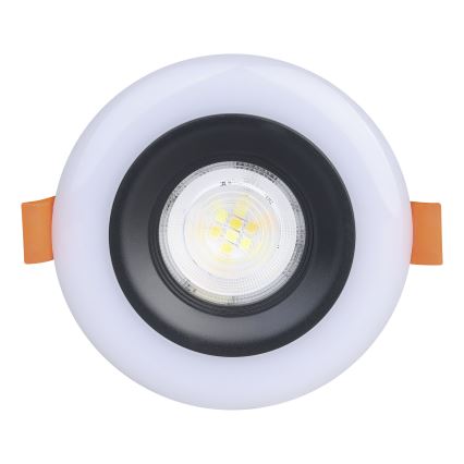 Eglo - SET 3x LED RGBW prigušiva kupatilska ugradna plafonska svetla LED/3,8W/230V 2700-6500K IP44 + daljinski upravljač