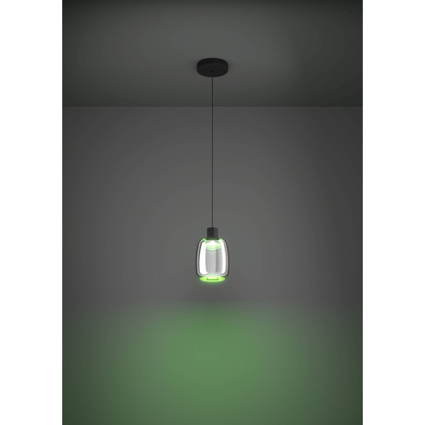 Eglo - LED RGBW prigušiva luster na sajli LED/3,7W/230V 2700-6500K crna ZigBee